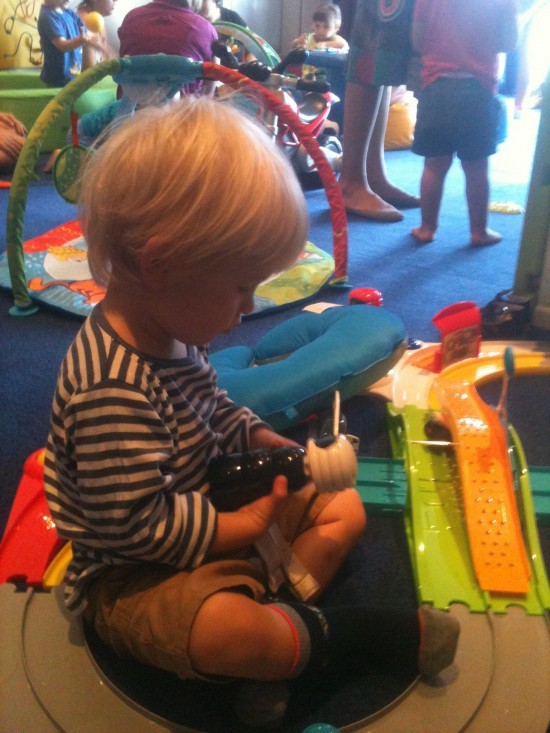 The onboard under 3s play room was a hit. 