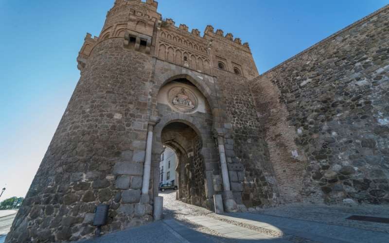 Toledo, gate of puerta del sol Spain