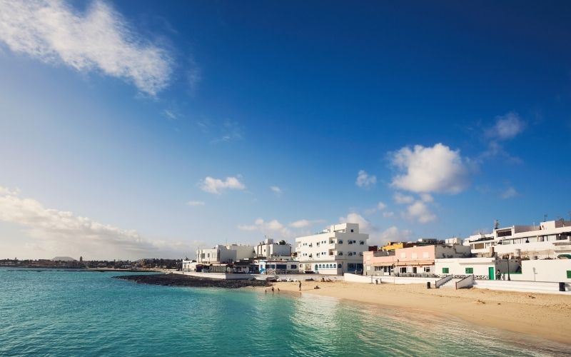 town of corralejo fuerteventura