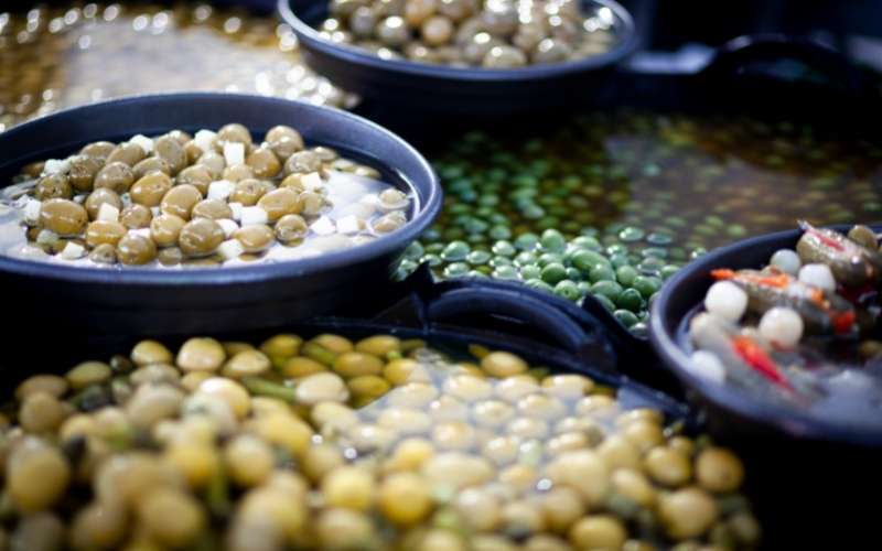olives on s local spanish market