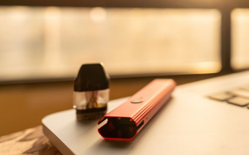 Photo of a vape on a table