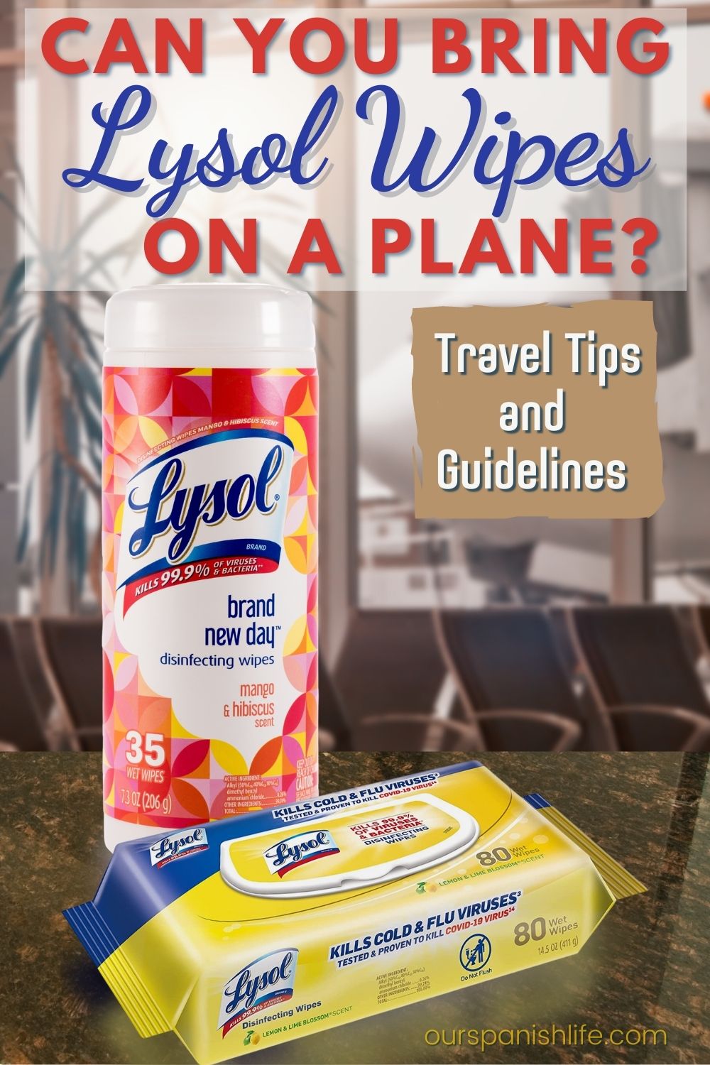 Can You Bring Lysol Wipes on a Plane Travel Tips and Guidelines Pin Image