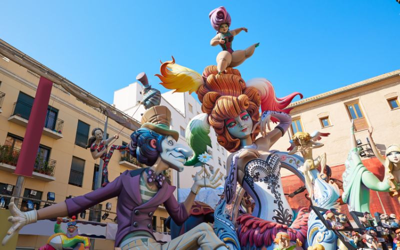 Las Fallas in Valencia