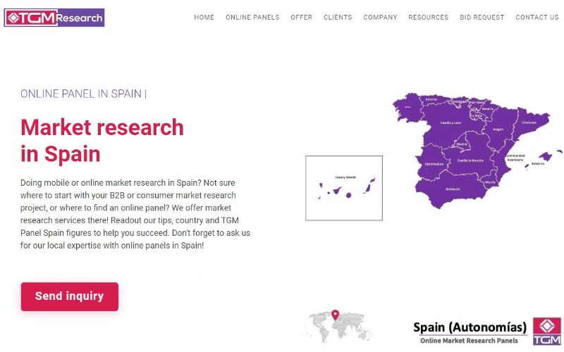 TGM Panel Spain Website