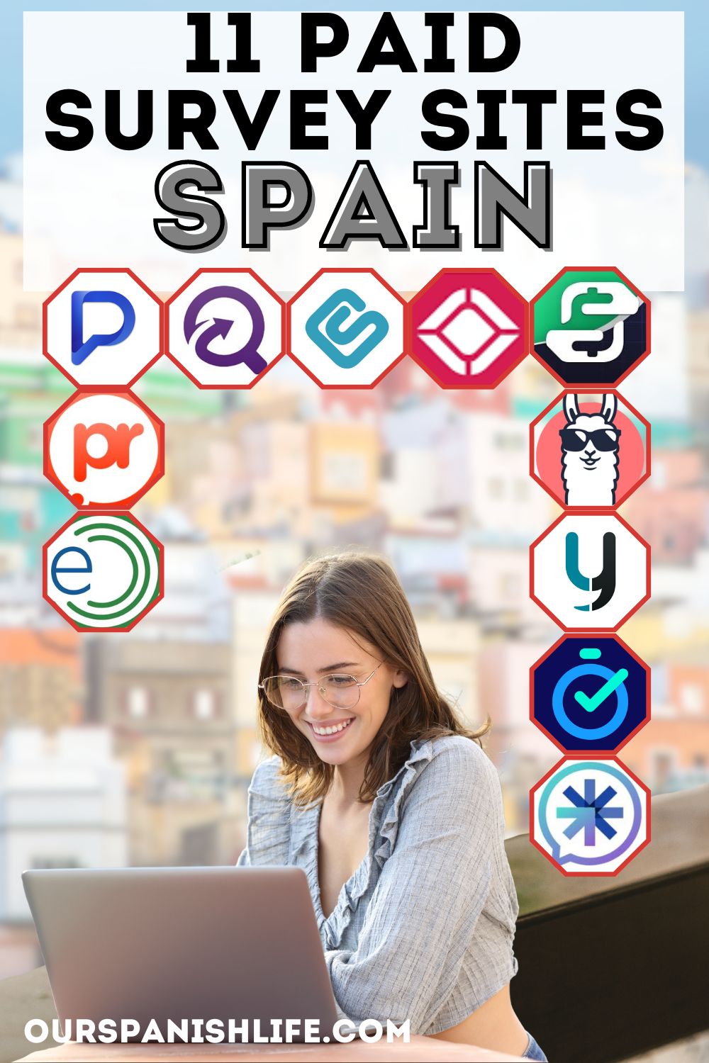 Paid Survey Sites Spain Pin Image